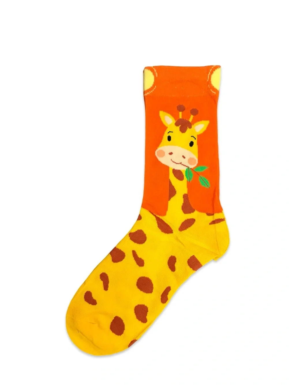 Giraffe Novelty Crew Socks One Size Fits Most Animal Socks Colorful Socks